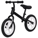Bicicleta echilibru vidaXL, Otel, 9.5 inch, Negru, 73 x 38 x 54 cm