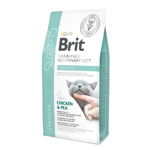 BRIT GF Veterinary Diet Struvite, Pui cu Mazăre, dietă veterinară pisici, hrană uscată fără cereale, afecțiuni urinare (struviți), 400g, Brit Veterinary Diets