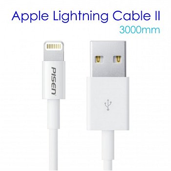 Apple Cablu incarcare lightning 3 Metri Pisen