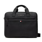 Tommy Hilfiger Geantă pentru laptop Essential Pu Computer Bag AM0AM09507 Negru