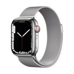 Apple Watch Series 7 GPS + Cellular, 41mm, Silver Stainless Steel Case, Silver Milanese Loop