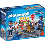 Playmobil - Blocaj Rutier Al Politiei, Playmobil