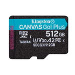 Card Memorie MicroSDXC Canvas Go! Kingston 512GB Profesional Plus, Kingston