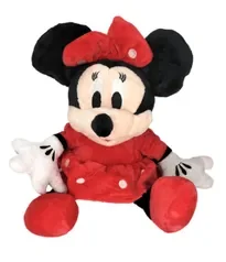 Jucarie din Plus Minnie Mouse, 28 cm, Rosu, OEM