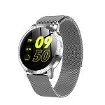 Bratara Smartwatch CF18 Techstar®, Waterproof P68, Eleganta, Multiple Functii Fitness, Notificari iOS, Android, Puls, Silver