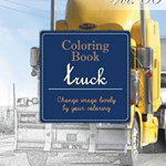Big Truck Collection: Gray Scale Photo Adult Coloring Book, Mind Relaxation Stress Relief Coloring Book Vol6: Series of coloring book for ad, Paperback - Banana Leaves