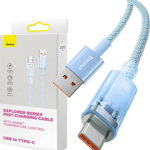 Cablu USB Baseus Cablu de încărcare rapidă Baseus USB la USB-C 6A,2m (albastru), Baseus