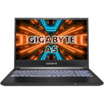 Laptop Gigabyte A5 K1-ADE1130SD 15.6 inch FHD 144Hz AMD Ryzen 5 5600H 16GB DDR4 512GB SSD nVidia GeForce RTX 3060 6GB DE layout Black