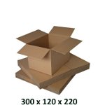 Cutie carton 300x120x220, natur, 5 straturi CO5, 690 g/mp, 