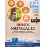 IAMS Naturally Hrana umeda cu hering din Nordul Atlantic pentru pisici adulte 85g