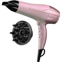 Remington Uscător de păr Coconut Smooth D5901, 2200W, 2 viteze, 3 temperaturi, Jet de păr rece, Accesorii, Roz