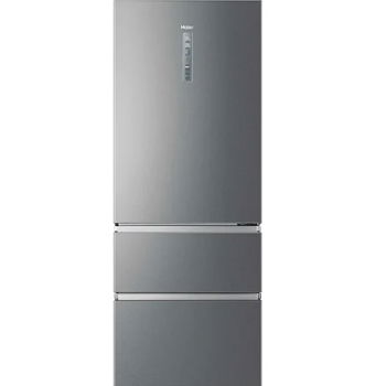 Combina frigorifica Haier A3FE743CPJ, 450 L, Total No Frost, Compresor Inverter, MyZone, SuperFreezing, Daylight, Clasa E, H 190 cm (Argintiu)