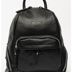 Rucsac de piele cu buzunare exterioare, Pierre Cardin