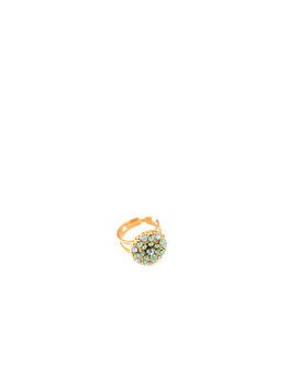 Inel placat cu Aur roz de 24K, cu cristale Swarovski, Guardian Angel | 7217-390-1RG, Roxannes - Mariana Jewellery