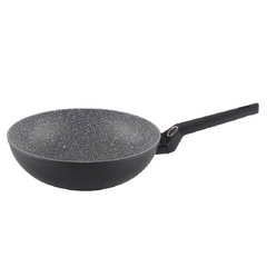 Tigaie wok Zilan ZLN3345, Diametru 28 cm, Adancime 9 cm, Material aluminiu, Compatibil inductie, Interior granit, Maner soft touch Tigaie wok Zilan ZLN3345, Diametru 28 cm, Adancime 9 cm, Material aluminiu, Compatibil inductie, Interior granit, Maner soft touch