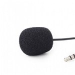 Clip-on 3.5 mm microphone, black, Gembird