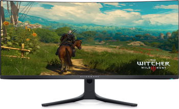 Monitor LED Alienware Gaming AW3423DWF Curbat 34 inch UWQHD QD-OLED 0.1 ms 165 Hz HDR FreeSync Premium Pro