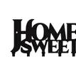 Suport chei Home Sweet Home 9 agatatoare, 30x11 cm, Negru, SCUT PROTECTION SRL