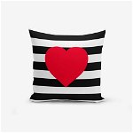 Față de pernă Minimalist Cushion Covers Navy Heart, 45 x 45 cm, Minimalist Cushion Covers