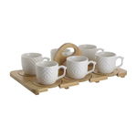 Set cafea, Portelan, Alb, Bamboo, CLICK