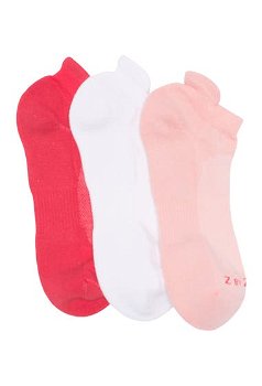 Imbracaminte Femei Z By Zella Back Tab Sport Socks - Pack of 3 Red Hibiscus