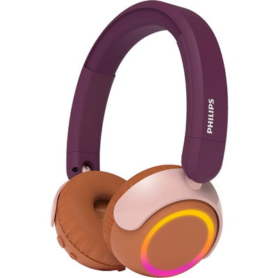 Philips On-Ear Headphones for Children TAK4200MP/00, Wireless, Bluetooth, Microphone, LED Lights