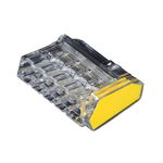 Connector Plug – in Strohm de trecere, diametru 2.5 mm2, transparent/galben, 10 bucati, strohm