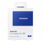 SSD extern Samsung T7 portabil 1TB USB 3.2 Indigo Blue