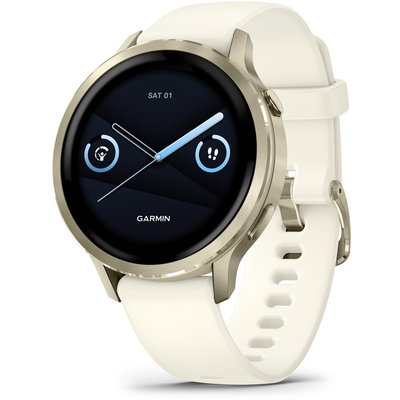 Smartwatch Garmin Venu 4 41mm AMOLED GPS Wi-Fi silicon Lunar Gold/Bone