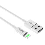 Cablu de Date USB-A la Lightning 12W, 2.4A, 1m Hoco Satellite (X43) Alb