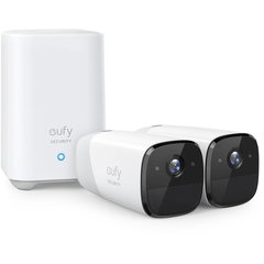 Kit supraveghere video eufyCam 2 Pro Security wireless, Rezolutie 2K, IP67, Nightvision, 2 camere video, eufy