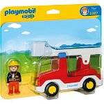Playmobil - 1.2.3 Camion Cu Pompier, Playmobil