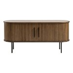 Masă TV maro cu aspect de lemn de stejar 120x56 cm Nola – Unique Furniture, Unique Furniture