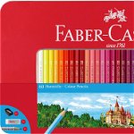 Creioane colorate, 60culori/set, Faber-Castell, Faber-Castell