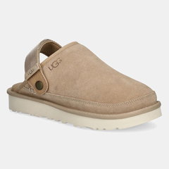 Papuci barbati UGG Goldencoast Clog I, piele naturala, culoare castan, 46 EU