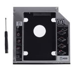 Rack adaptor dvd slim SATA caddy 12.7mm la 2.5" SATA Hdd/ SSD, OEM