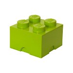 Cutie depozitare LEGO STORAGE 40031220, 2x2, verde deschis