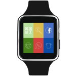 Smartwatch BigShot X6, Ecran Curbat, Slot SIM, Camera Foto, Negru, Inter-Line Company SRL