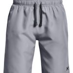 Under Armour, Pantaloni scurti lejeri cu snur pentru antrenament, Gri, 122-127 CM