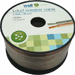 Cablu difuzor transparent 2x0.35mm CCA Well LSP-CCA0.35TT-100-WL, well