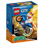 Lego City Motocicleta de cascadorii cu racheta 60298, Lego