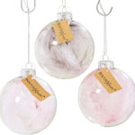 Glob decorativ - Fuchsia Glass Clear Pink | Boltze, Boltze