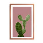 Tablou Surdic Pink Green Cactus, 40 x 60 cm