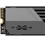 SILICON POWER PCIe Gen 4x4 XS70 Internal solid state drive SSD 2TB M.2 2280 NVMe 1.4 (SP02KGBP44XS7005) Black Grey