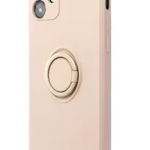 Husa din silicon compatibila cu iPhone 13 Pro Max, silk touch, interior din catifea, camera bump, Roz deschis