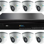 Kit Supraveghere Video Esol EN208-4(D)40, NVR 8 canale + 8 Camere Video, e-Sol