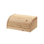 Cutie lemn pentru paine, 40 x 26 x 17 cm, bej, General