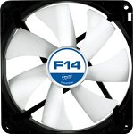FAN FOR CASE ARCTIC. "F14" 140x140x25 mm, low noise FD bearing (AFACO-14000-GBA01), ARCTIC