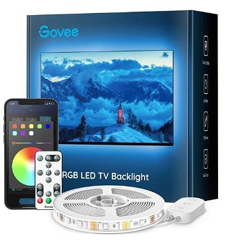 Bandă LED Govee Govee H6179 iluminare de fundal TV; Bandă led; pentru TV 46-60 inch, Bluetooth, RGB, Govee