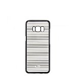 Pachet Husa telefon Samsung S8 Horizontal Stripes Black - TLL122021 + Suport magnetic Tellur MCM3 pentru ventilatie, plastic, Negru